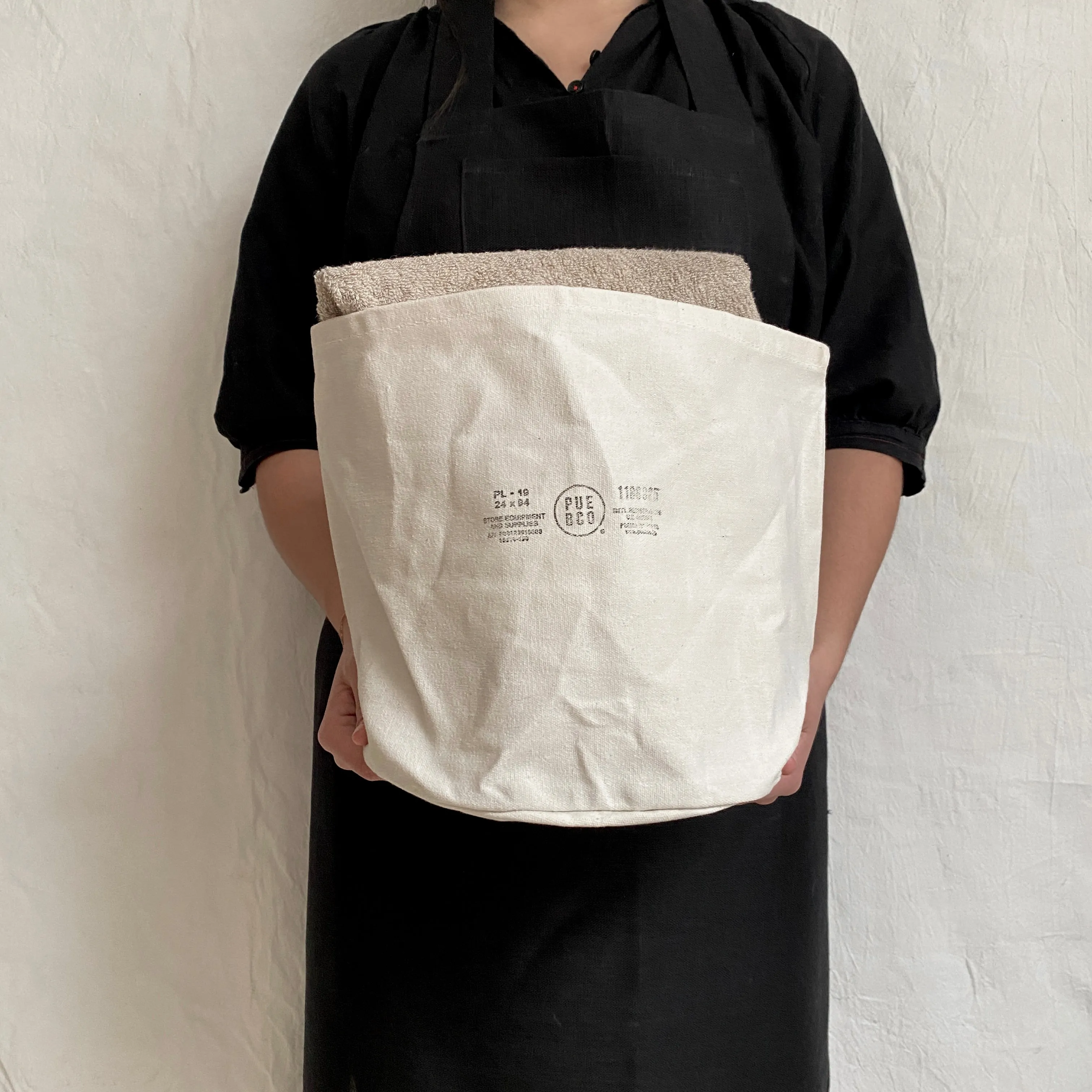 canvas bucket- large