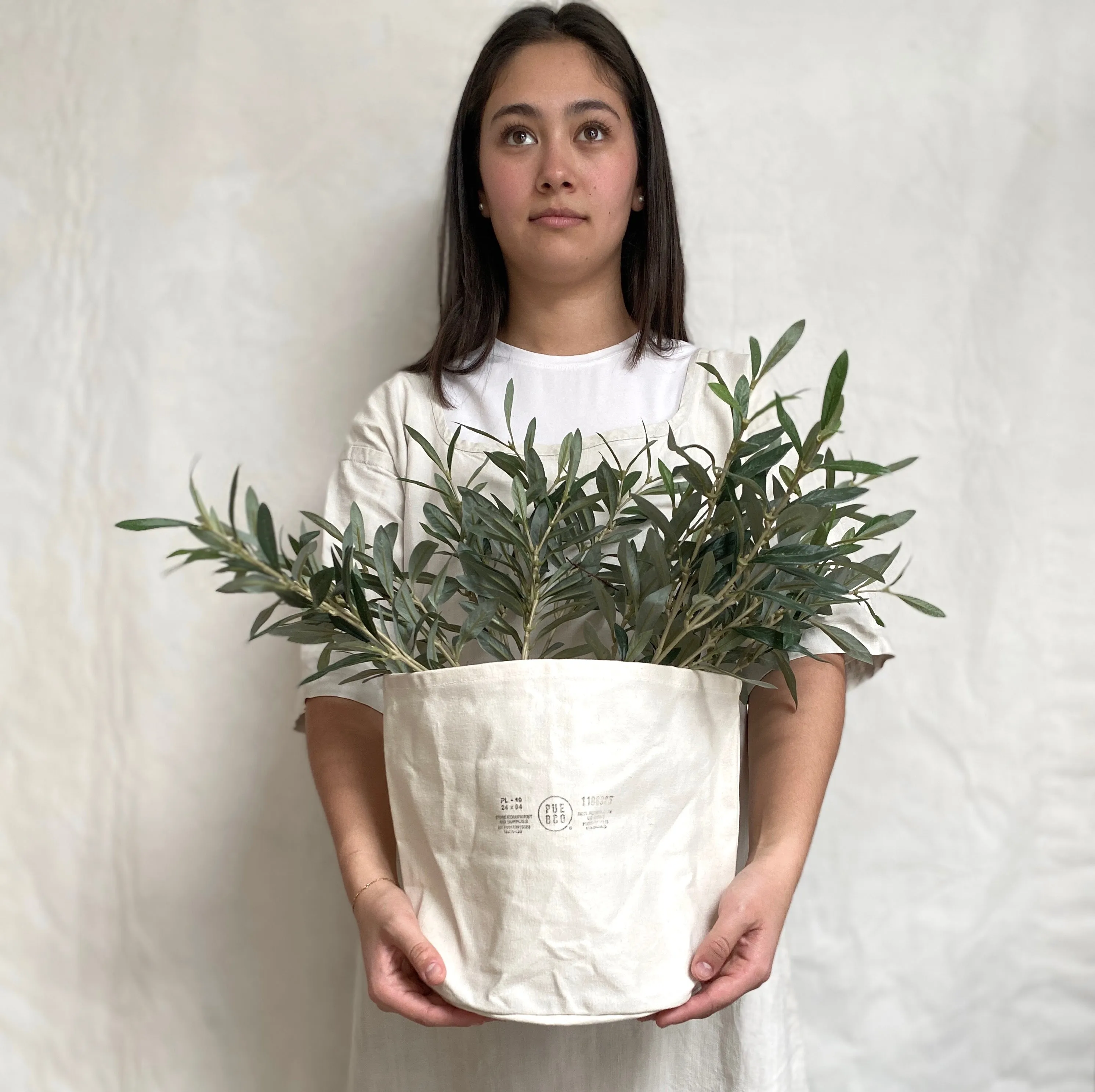 canvas bucket- large