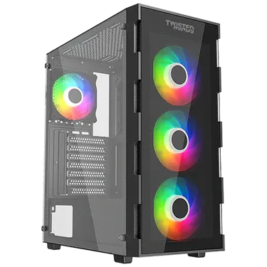 Case Twisted Mind Titan Glass Mid Tower -Black