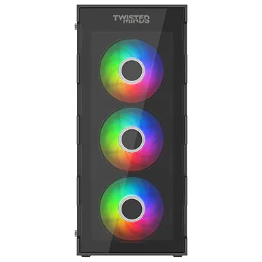 Case Twisted Mind Titan Glass Mid Tower -Black