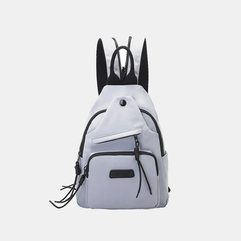 Casual Hiking Daypack Nylon Crossbody Bag Sling Backpack for Women