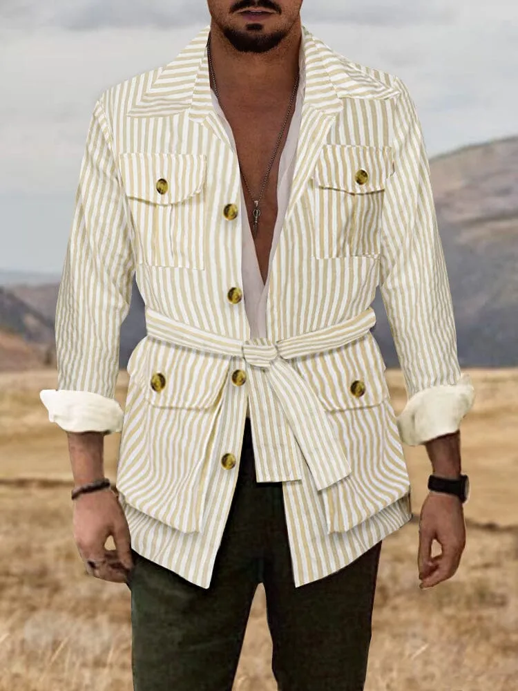 Casual Lightweight Stripe Jacket