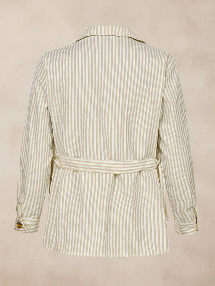 Casual Lightweight Stripe Jacket