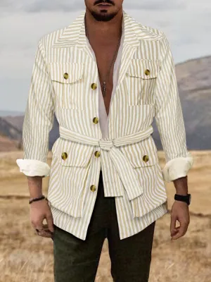 Casual Lightweight Stripe Jacket