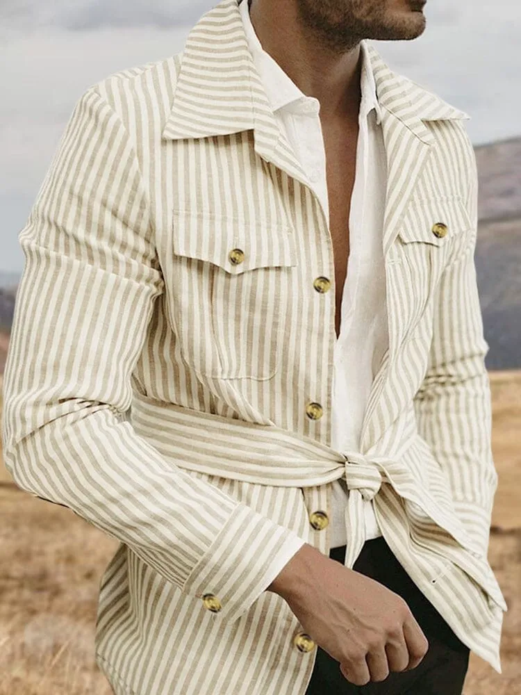 Casual Lightweight Stripe Jacket