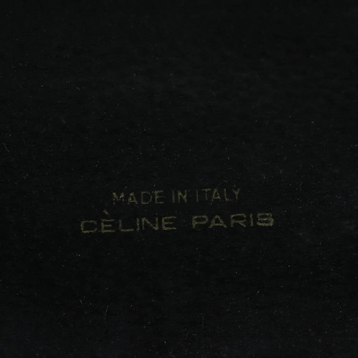 CELINE C Macadam Canvas Horse Carriage Shoulder Bag Black Auth bs8998