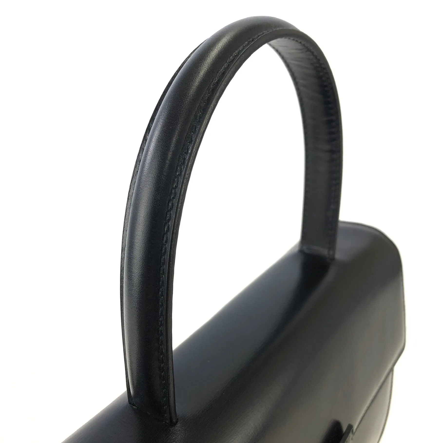 CELINE Horse Carriage Two-way Handbag Crossbody Shoulderbag Black Vintage Old CELINE amcz36