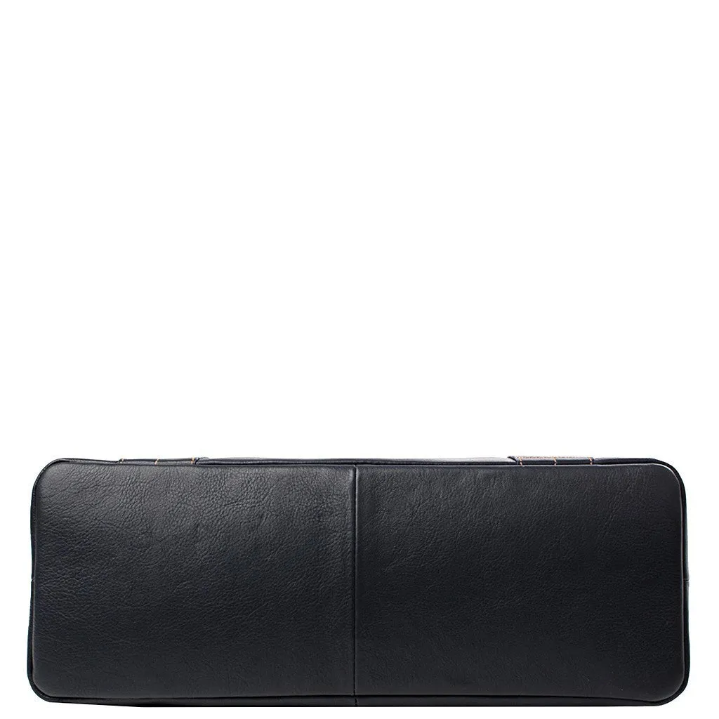 Cerys Leather Satchel in Blue