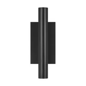 Chara 12 In. LED Outdoor Wall Sconce Black Finish
