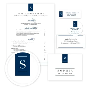 Chic Initial Complete Sorority Packet