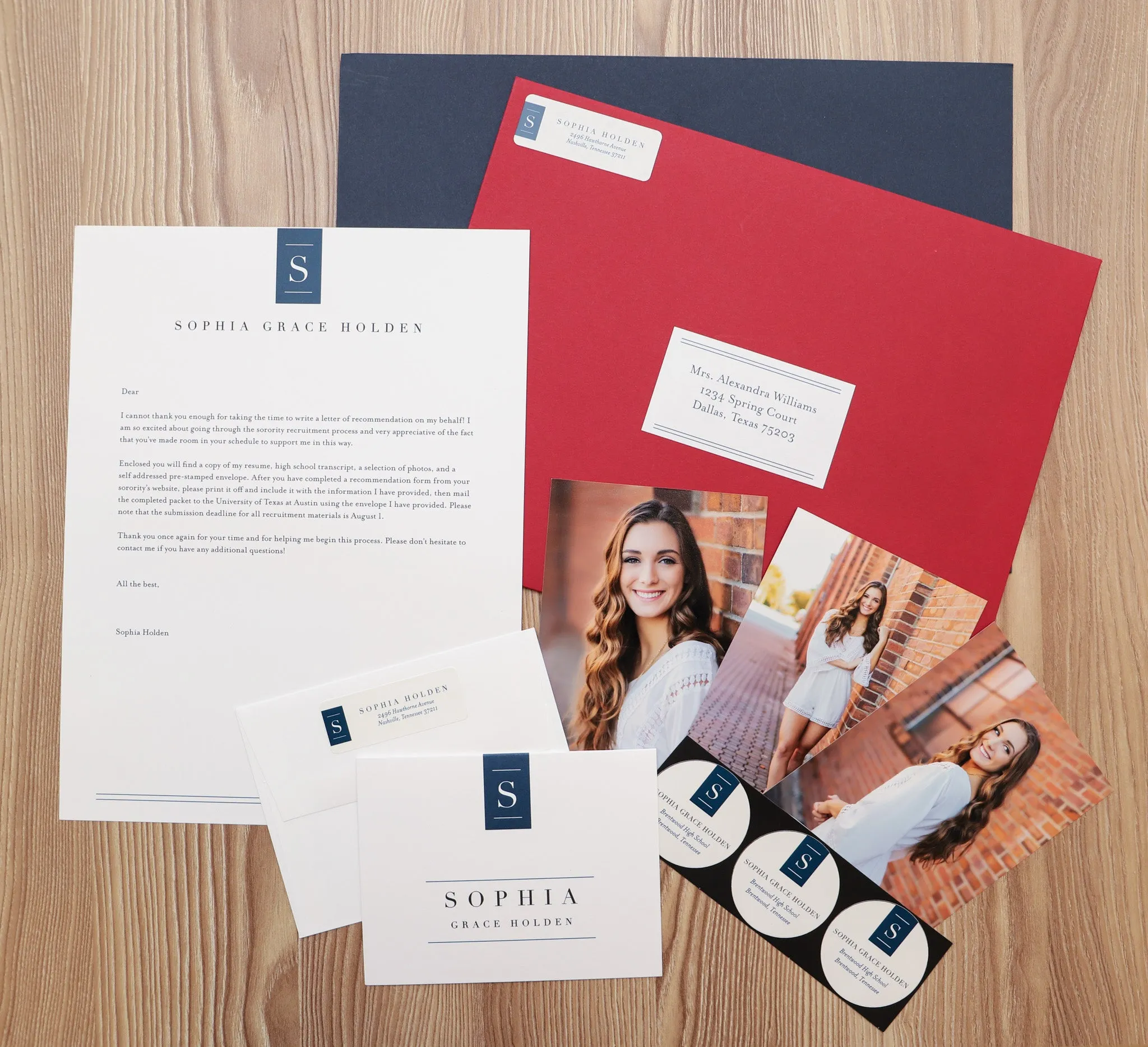 Chic Initial Complete Sorority Packet
