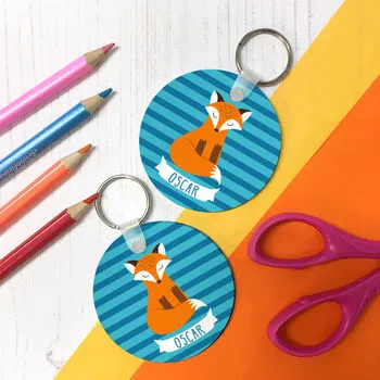 Children's Personalised Insulated Fox Lunch Bag