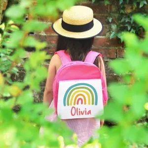 Children's Personalised Rainbow Backpack