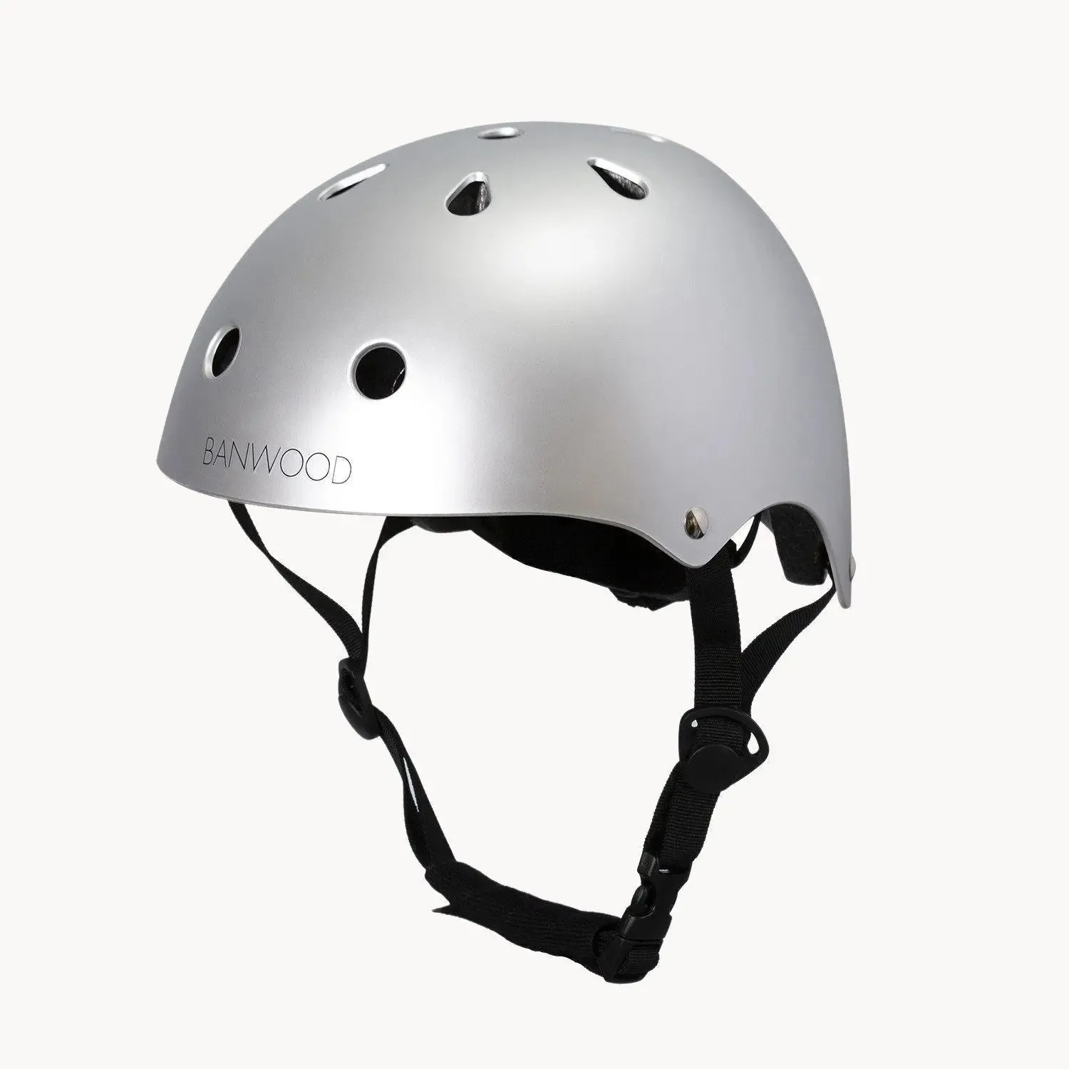 Classic Bicycle Helmet for Kids, Chrome Lightweight Helmet, Bike Safety Gear