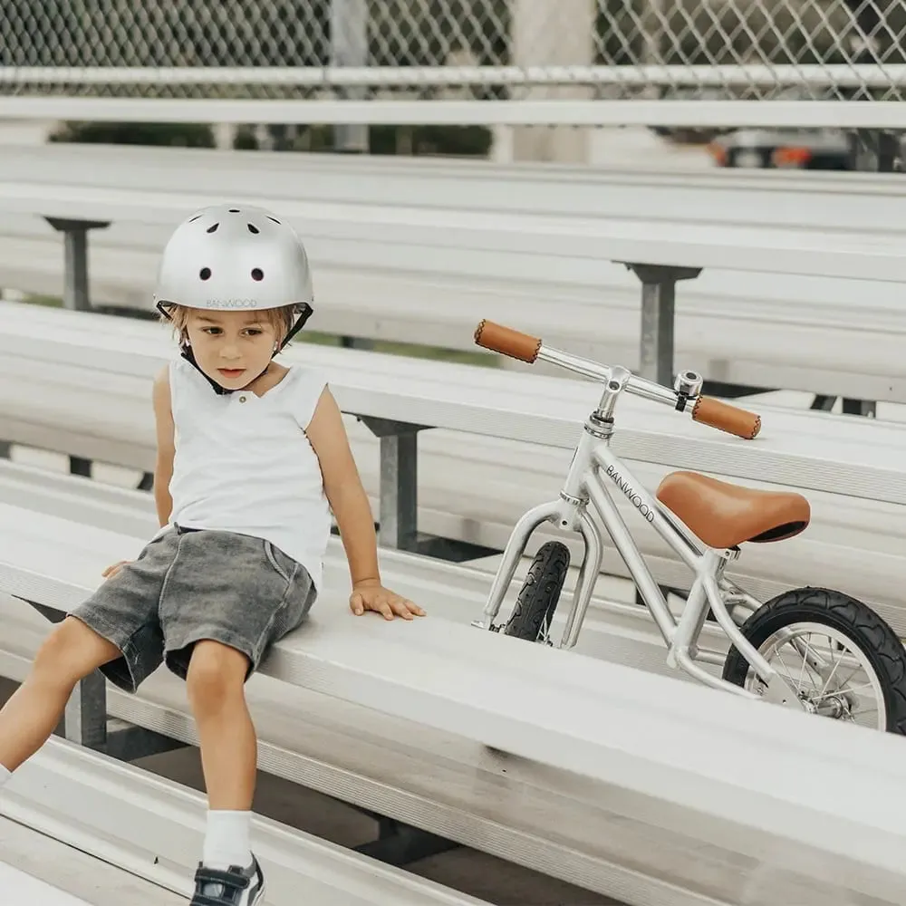 Classic Bicycle Helmet for Kids, Chrome Lightweight Helmet, Bike Safety Gear