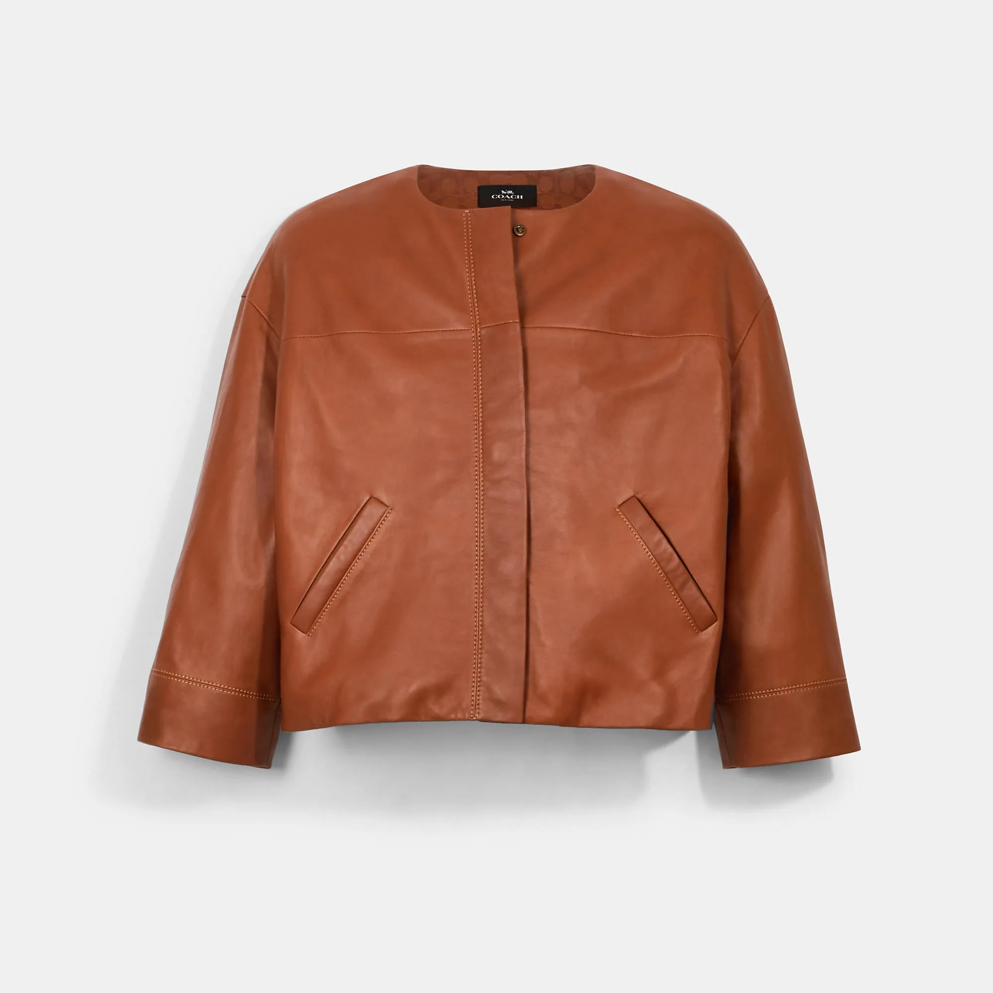 COACH Lightweight Leather Jacket