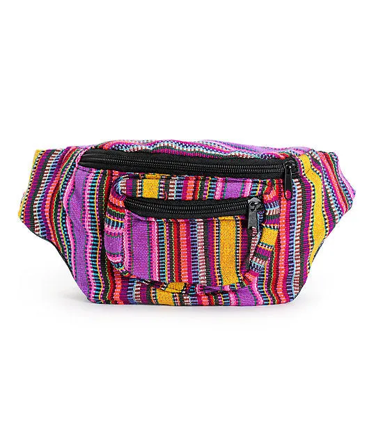 Colorful Weave Fanny Pack