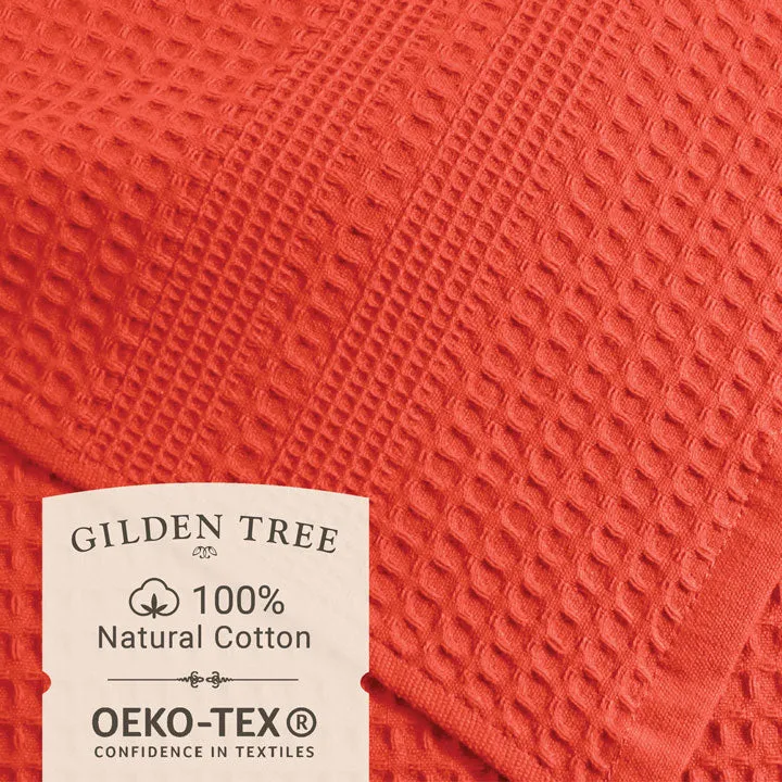 Coral Towel Set in Gift Bag, Classic Style