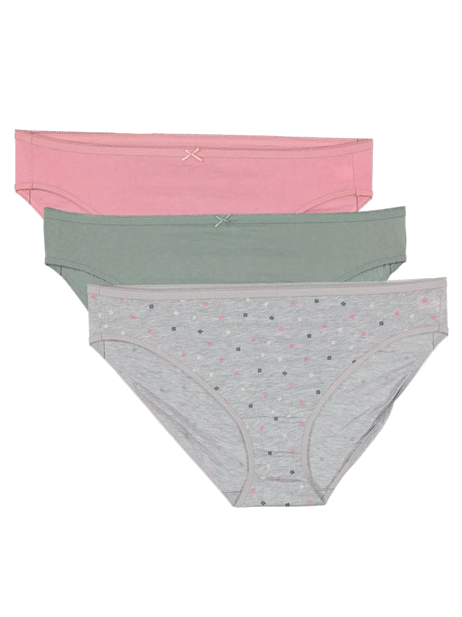 Cotton Hi-Leg Panties 3 Pack