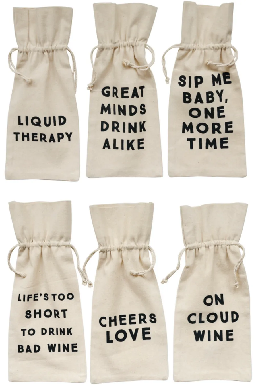 Cotton Wine Bags