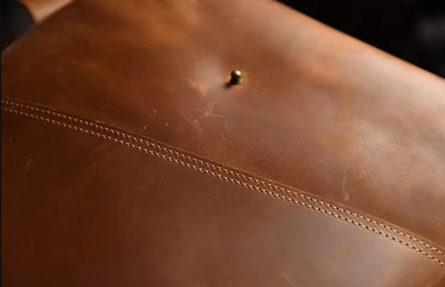 Cowhide Genuine Leather Backpack Business