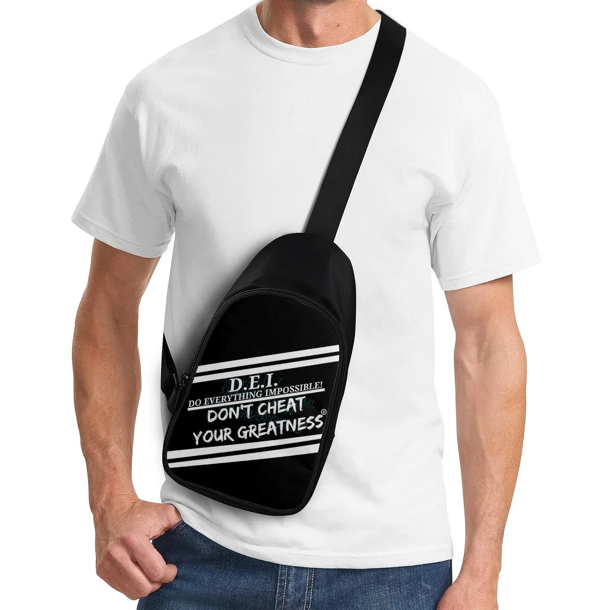 DCYG DEI White & Black  Chest Bag