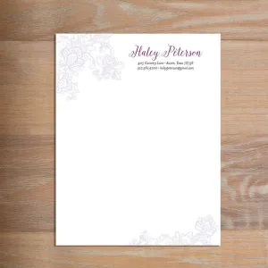 Delicate Lace Custom Letterhead