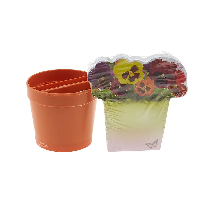 Desk Plant Organizer with Sticky Notes