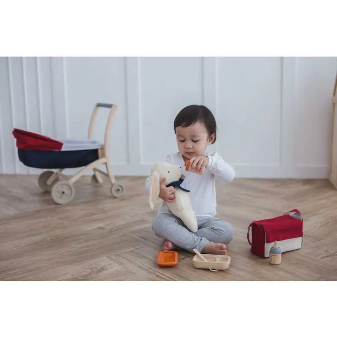 Doll Feeding Set Wooden Kids Toy