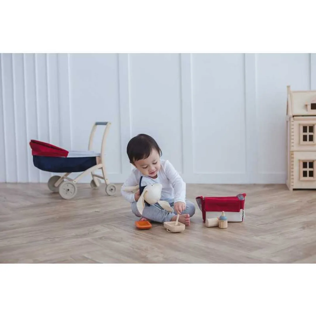 Doll Feeding Set Wooden Kids Toy