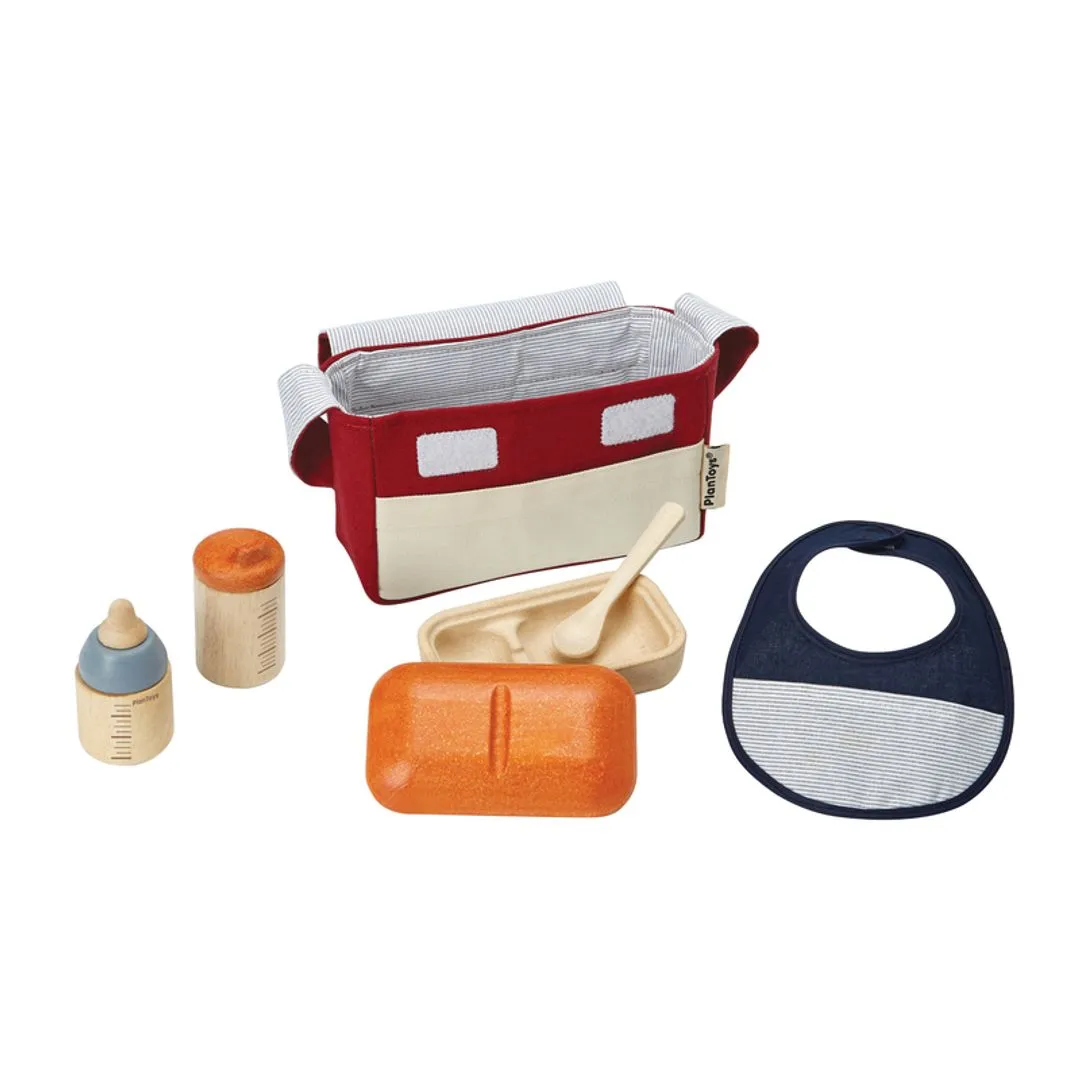 Doll Feeding Set Wooden Kids Toy