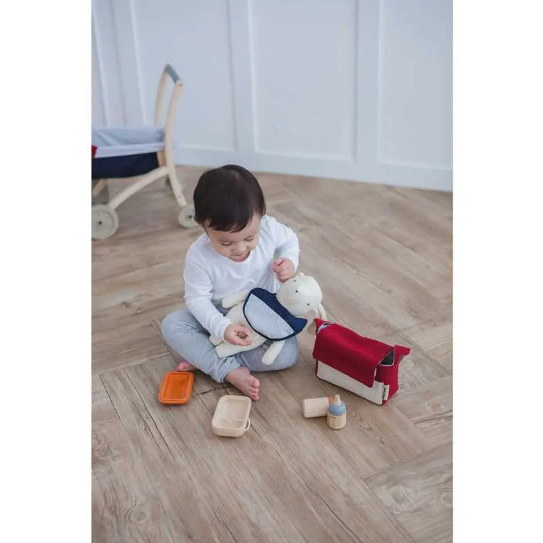 Doll Feeding Set Wooden Kids Toy