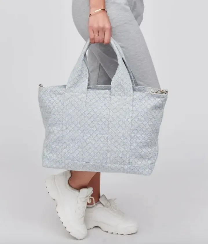 Dorret - Canvas Tote Bag (Sky Blue)