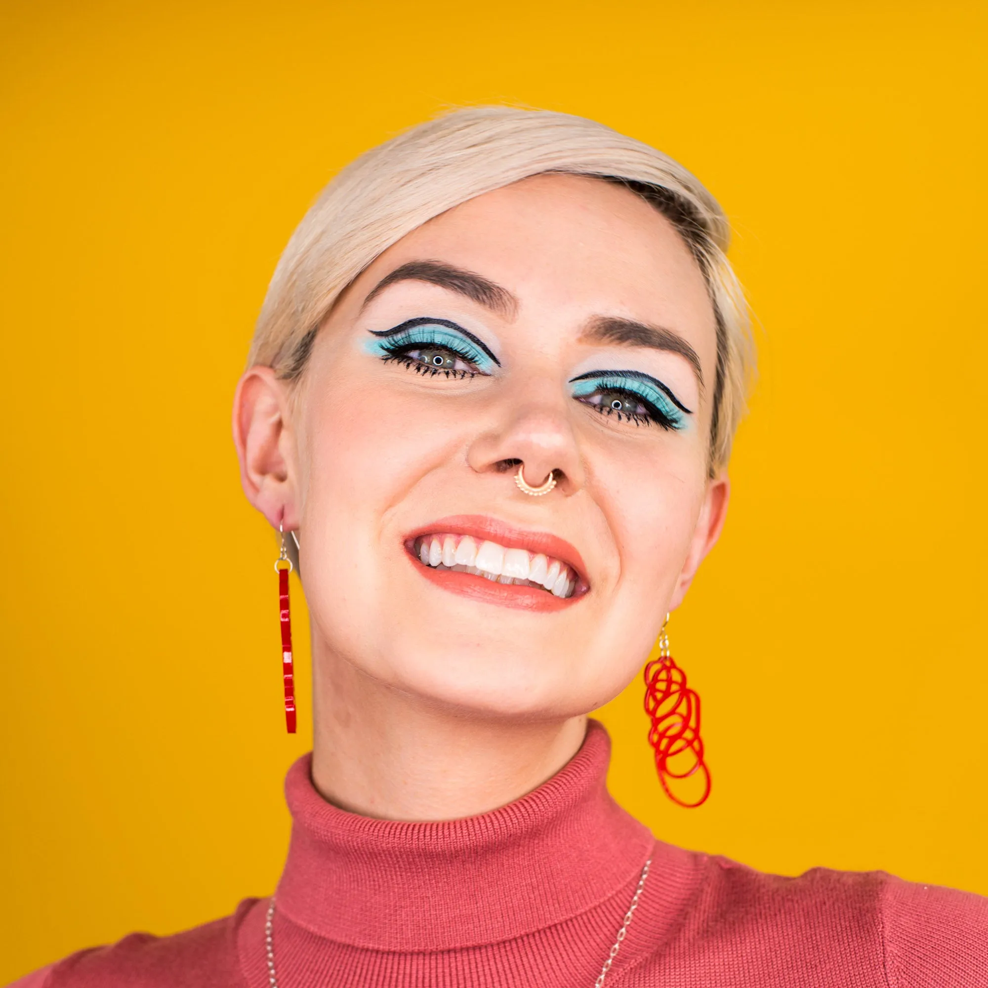 Drawn Out Scribble Earrings