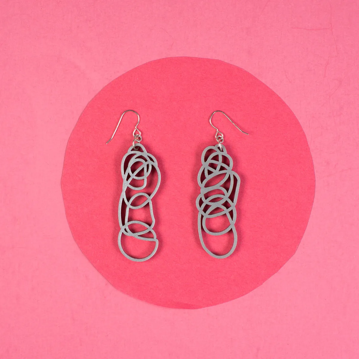 Drawn Out Scribble Earrings