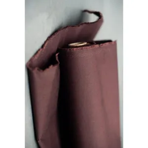 Dry Organic Cotton Oilskin - Oxblood - 1/2 meter