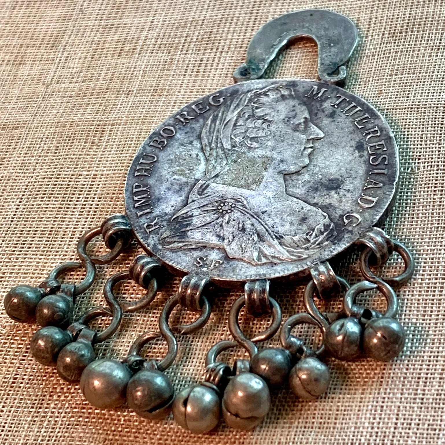 Ethiopian Coin Pendant, St. Theresa