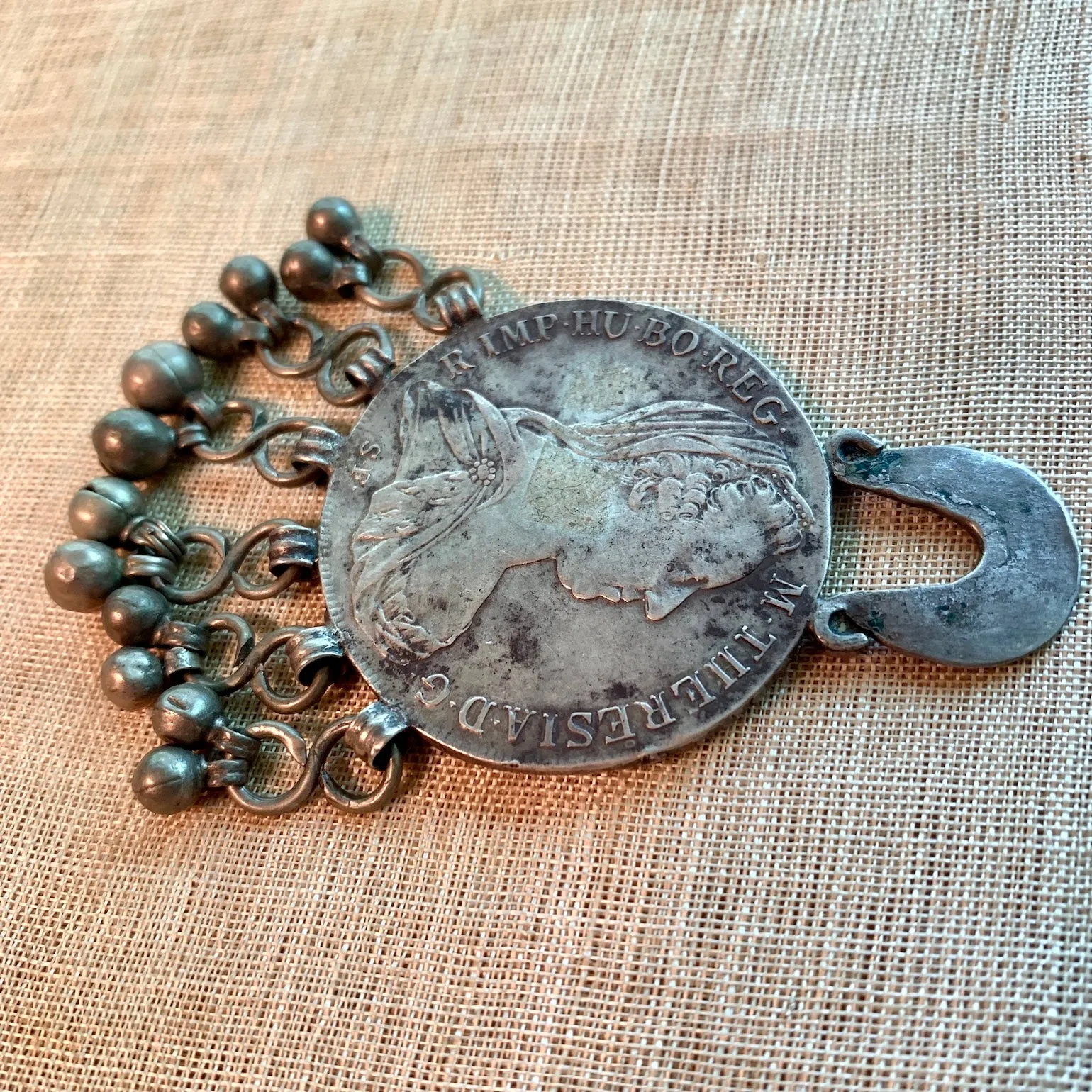 Ethiopian Coin Pendant, St. Theresa