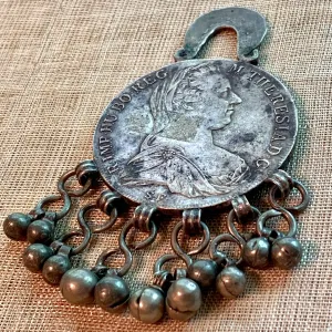 Ethiopian Coin Pendant, St. Theresa