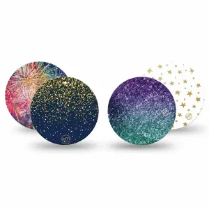 ExpressionMed OverPatch Celebrations Variety 4 Pack Freestyle Libre 2 or 3
