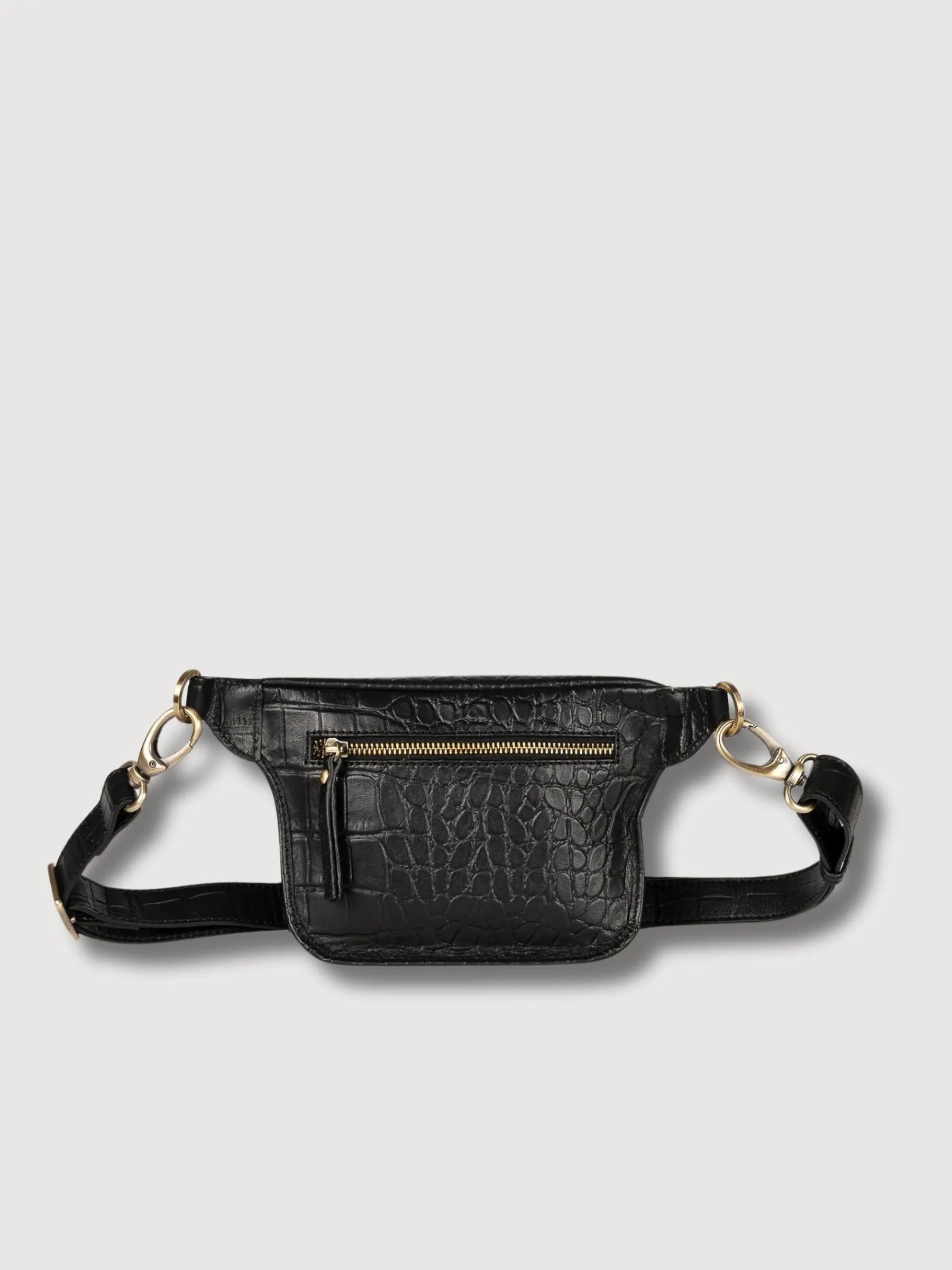 Fanny Pack Beck Black Croco | O My Bag