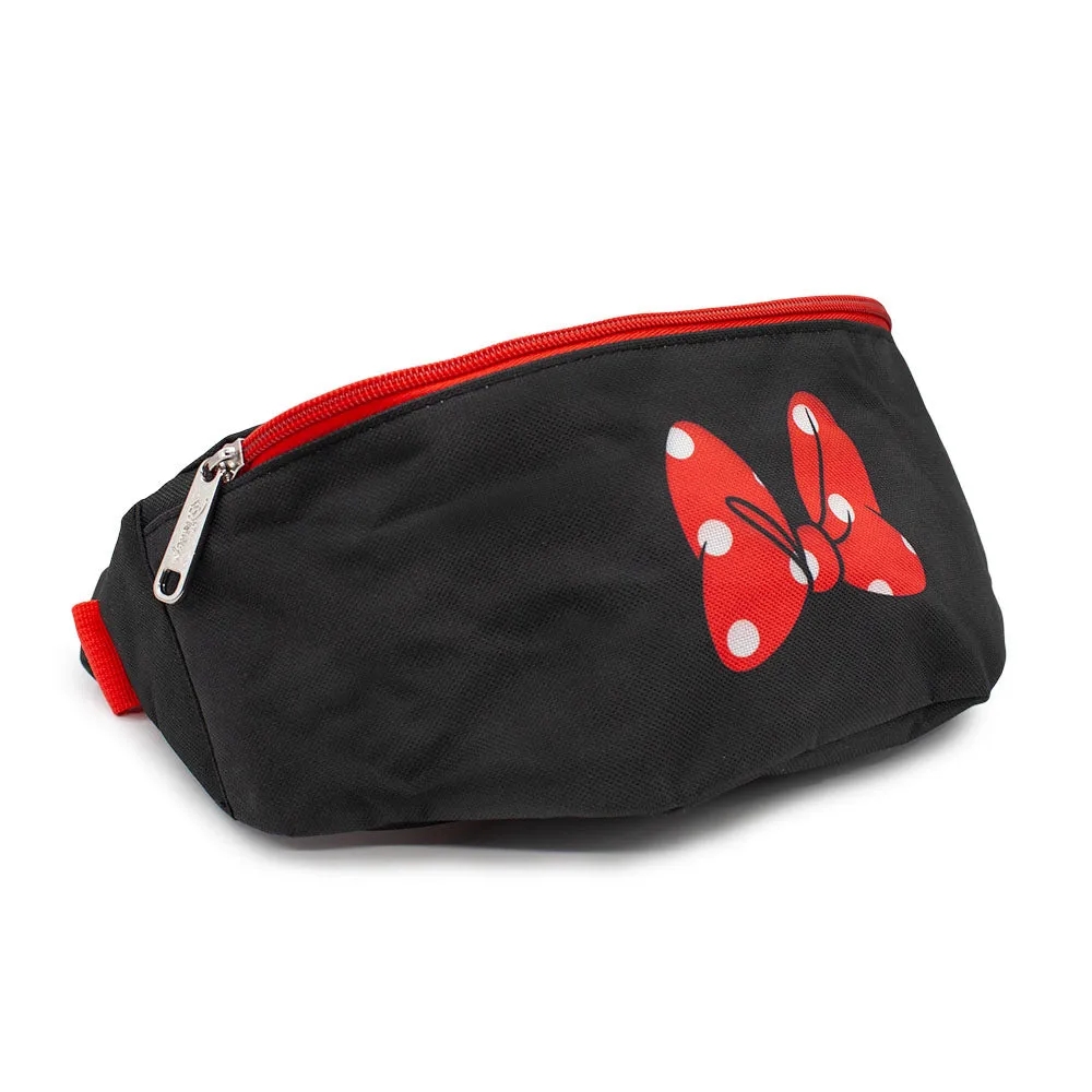 Fanny Pack - Minnie Mouse Polka Dot Bow Black Red White