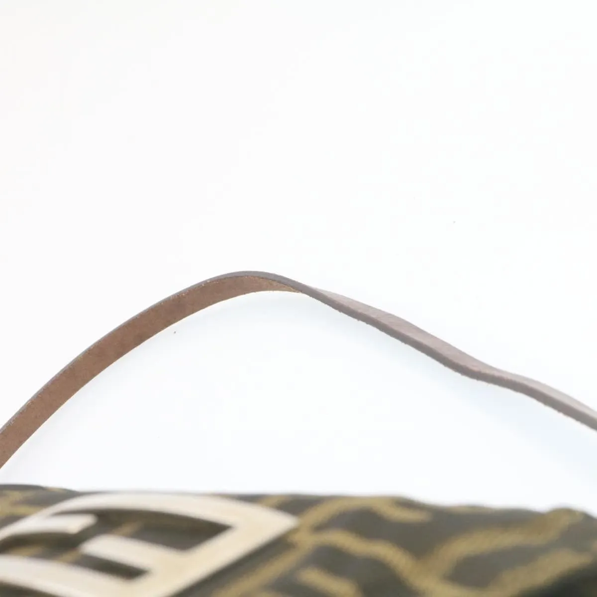 FENDI Zucca Canvas Shoulder Bag Brown Black - AWL2685