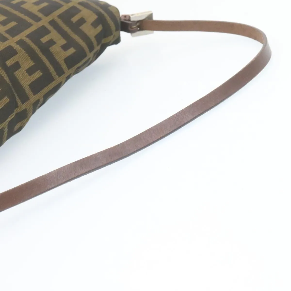 FENDI Zucca Canvas Shoulder Bag Brown Black - AWL2685