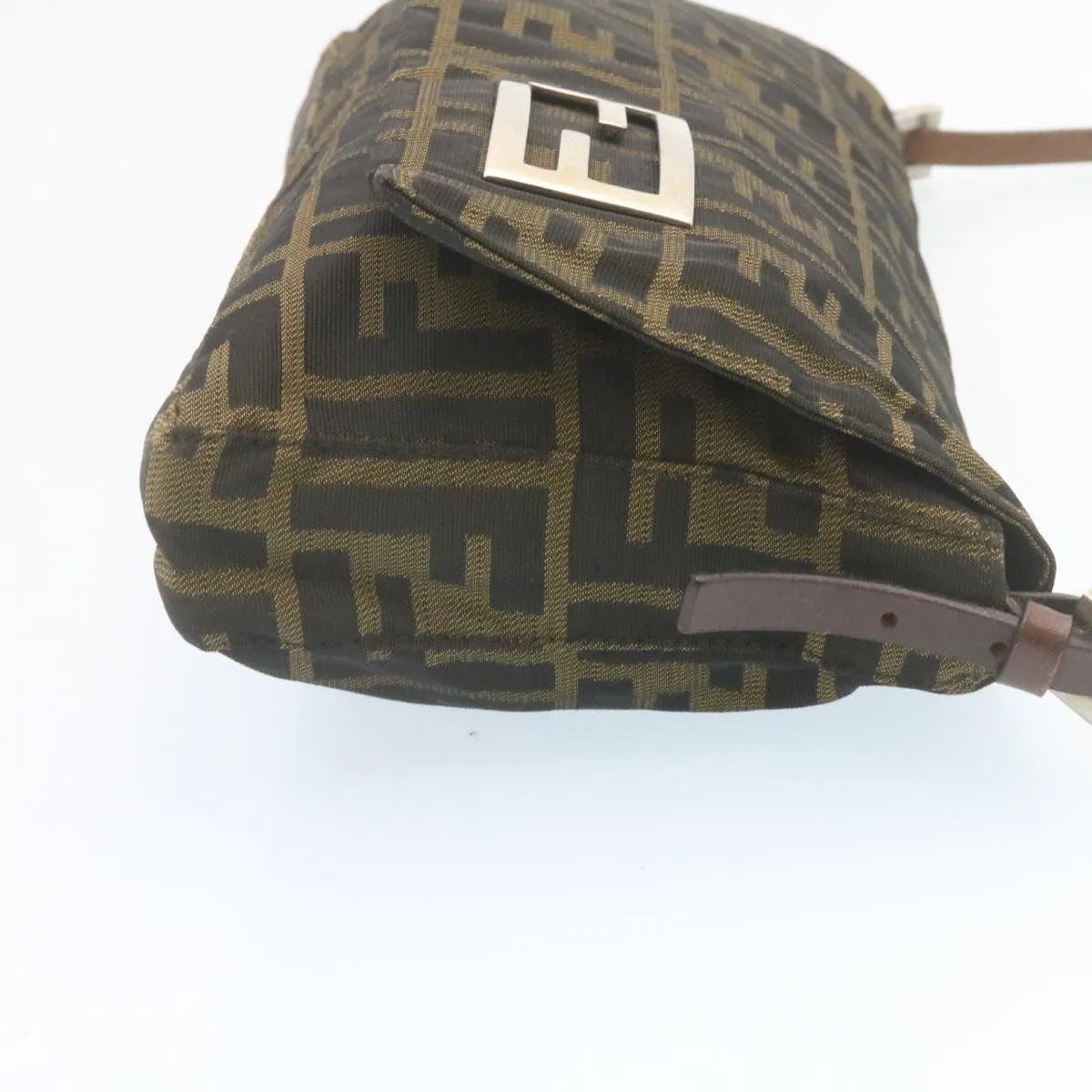 FENDI Zucca Canvas Shoulder Bag Brown Black - AWL2685