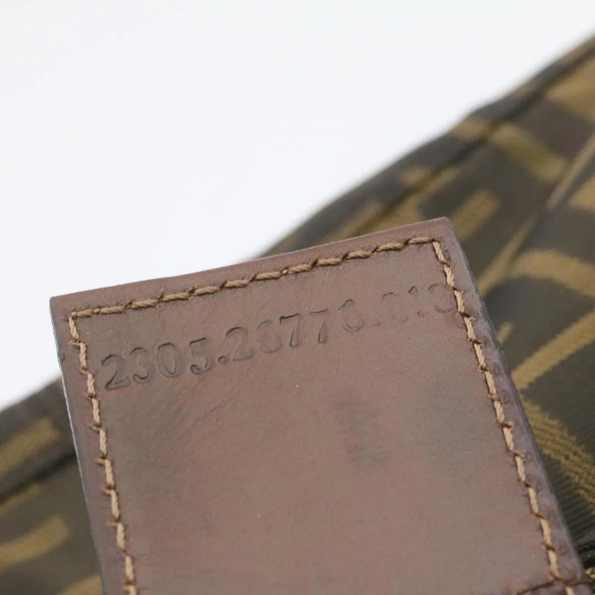 FENDI Zucca Canvas Shoulder Bag Brown Black - AWL2685