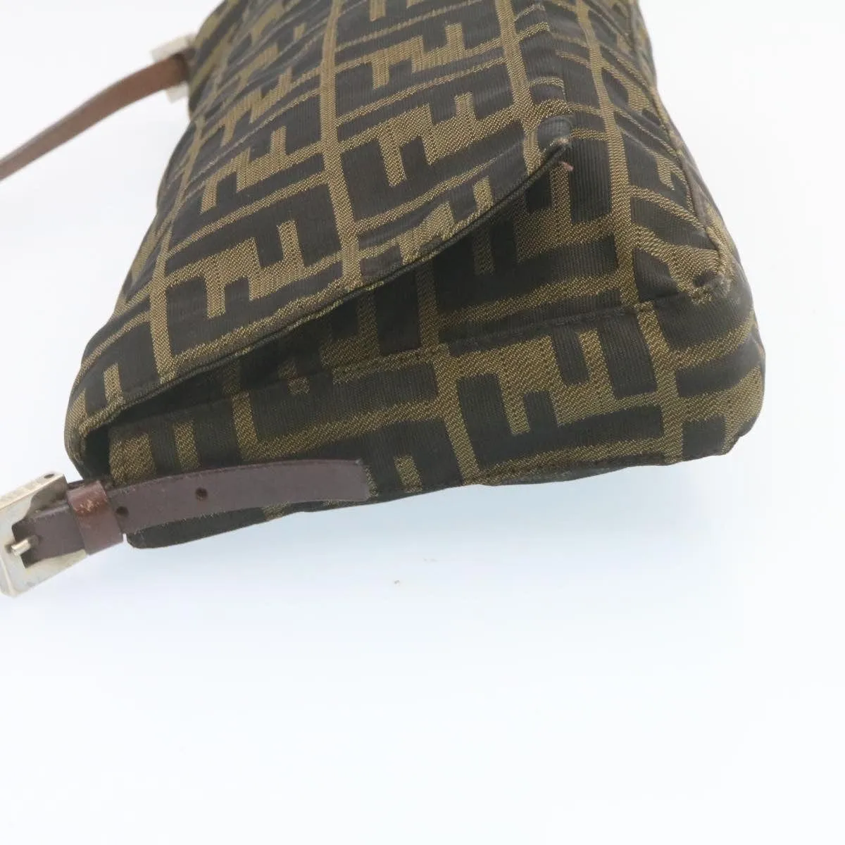 FENDI Zucca Canvas Shoulder Bag Brown Black - AWL2685
