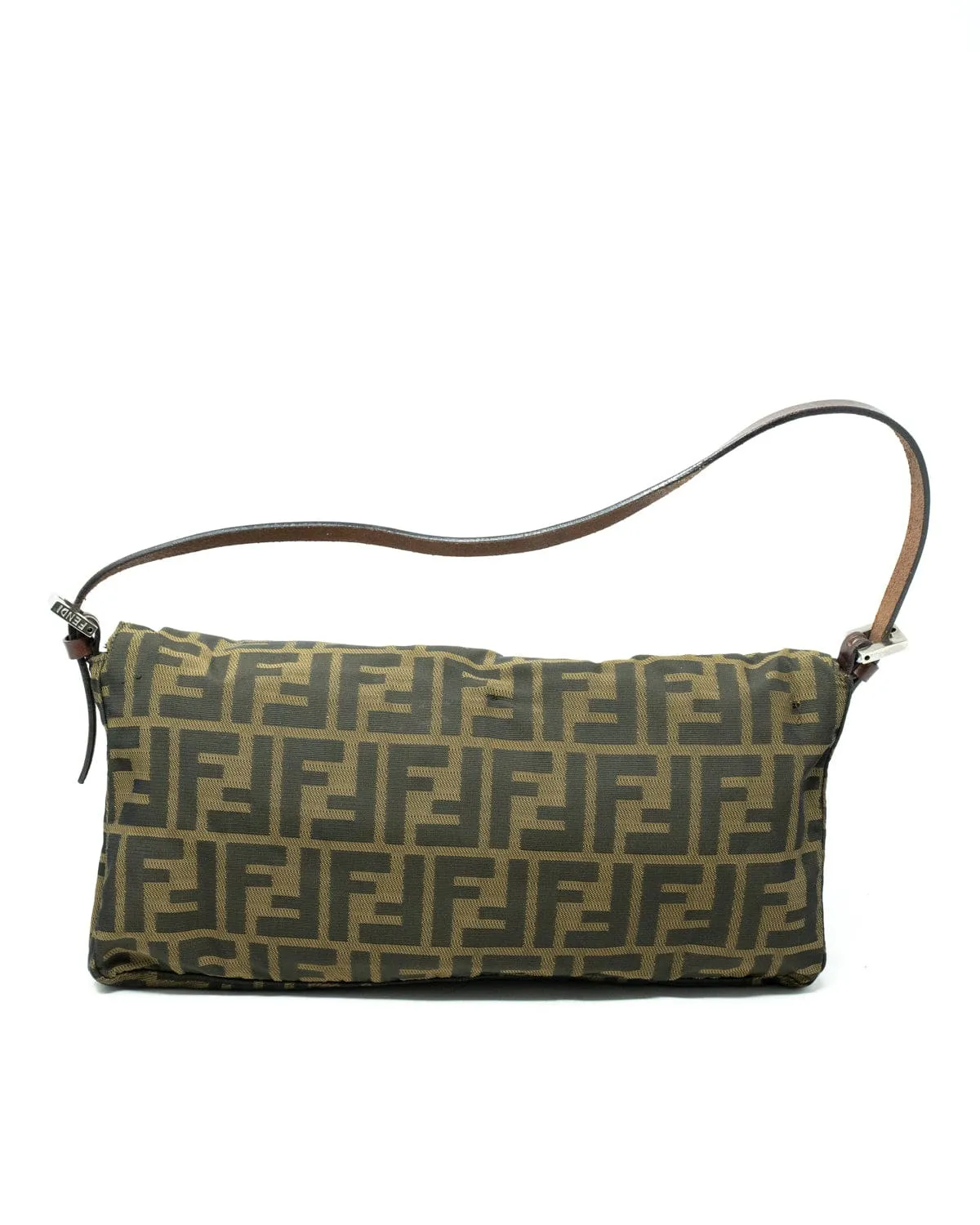 FENDI Zucca Canvas Shoulder Bag Brown Black - AWL2685
