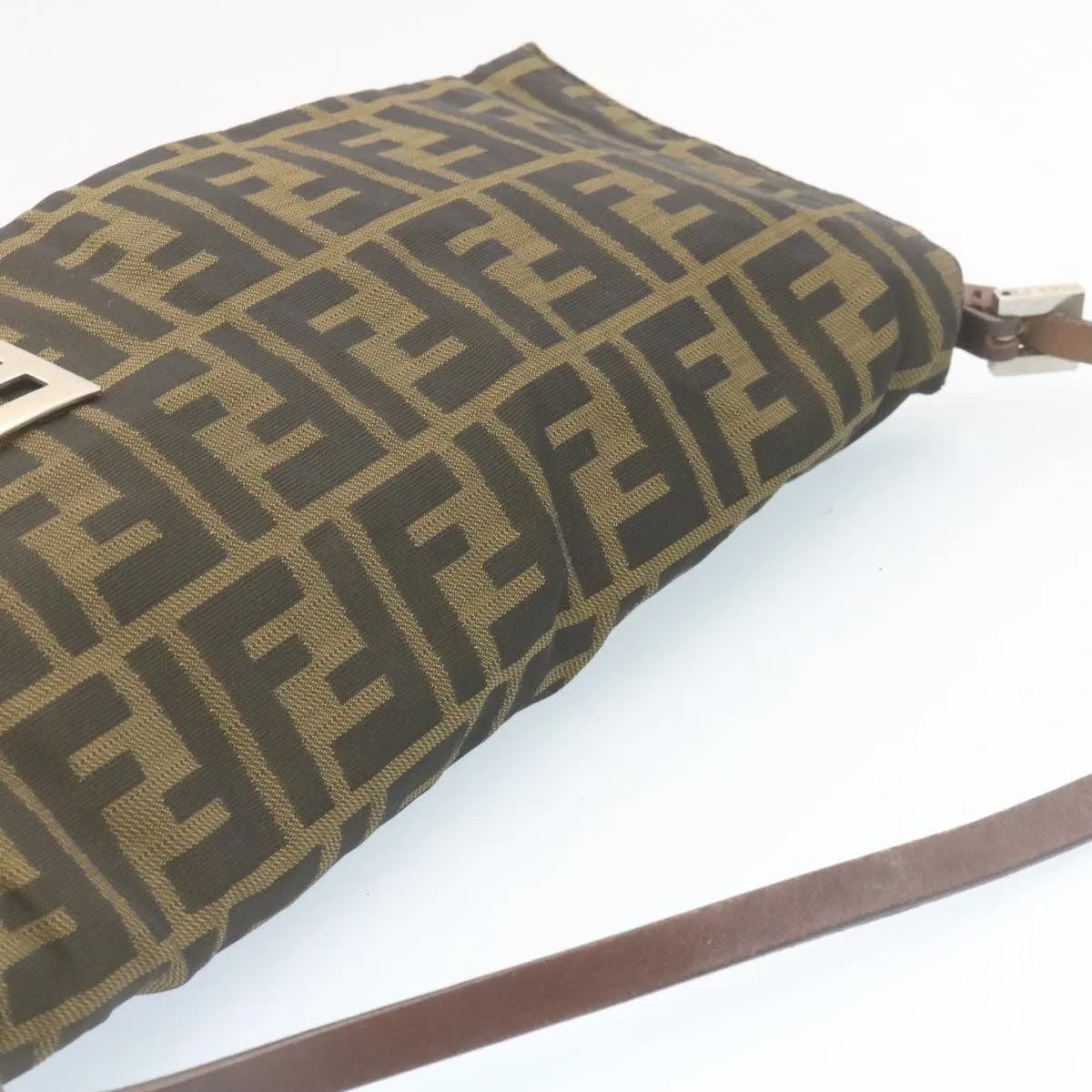 FENDI Zucca Canvas Shoulder Bag Brown Black - AWL2685