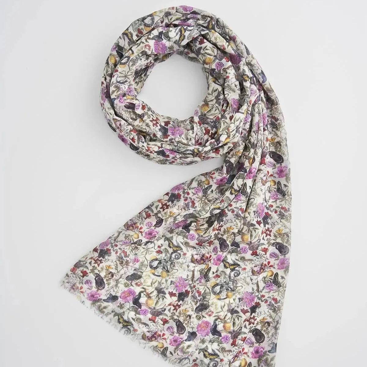 Floral Engraving Lightweight Scarf